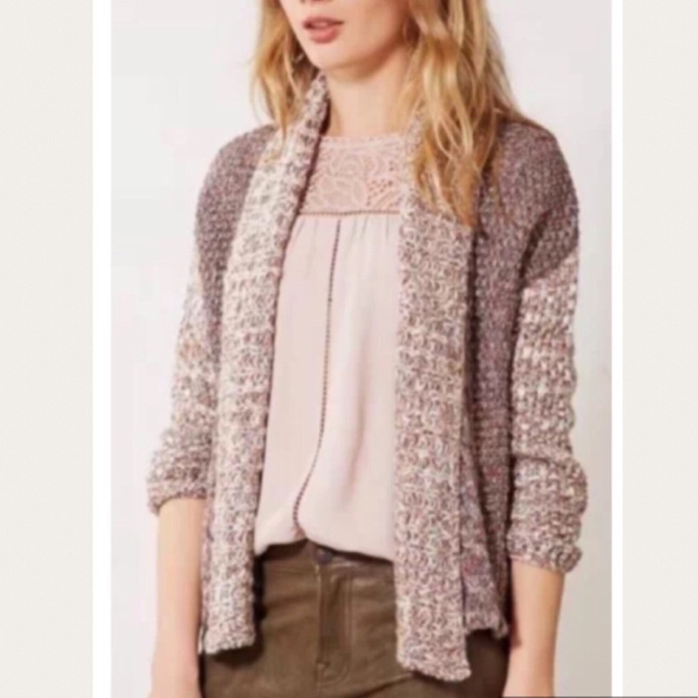 ✨Anthropologie moth open multicolor Cardigan ✨